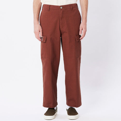 pantaloni obey BIG DIVISION CARGO PANT - SEPIA