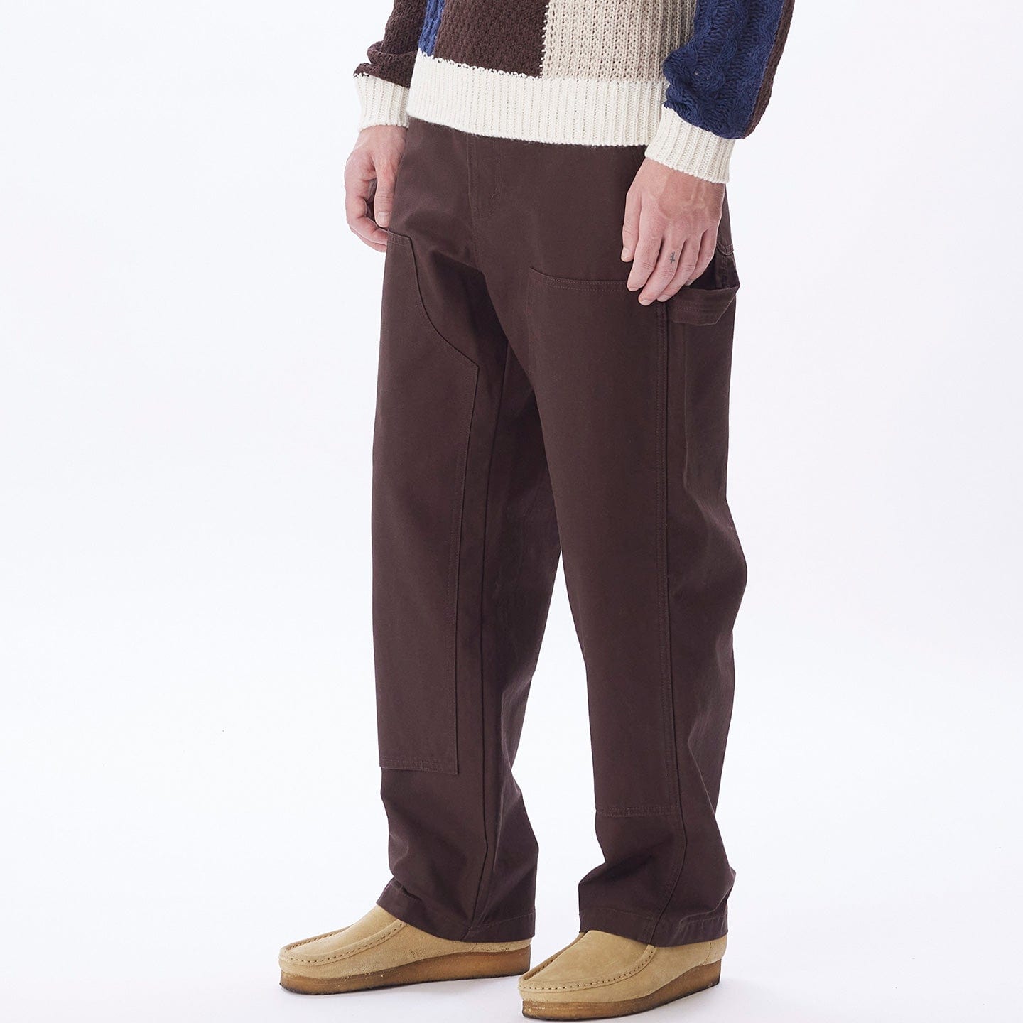 obey pantaloni BIG TIMER TWILL DOUBLE KNEE CARPENTER PANT