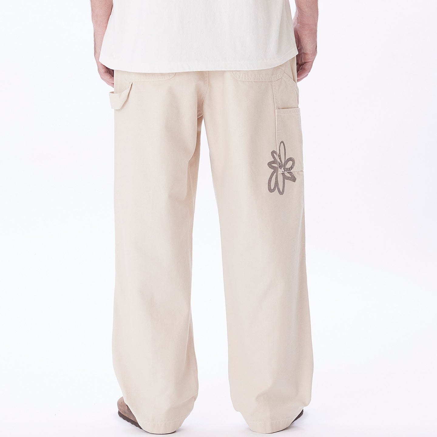 obey pantaloni BIG TIMER TWILL PRINTED CARPENTER PANT