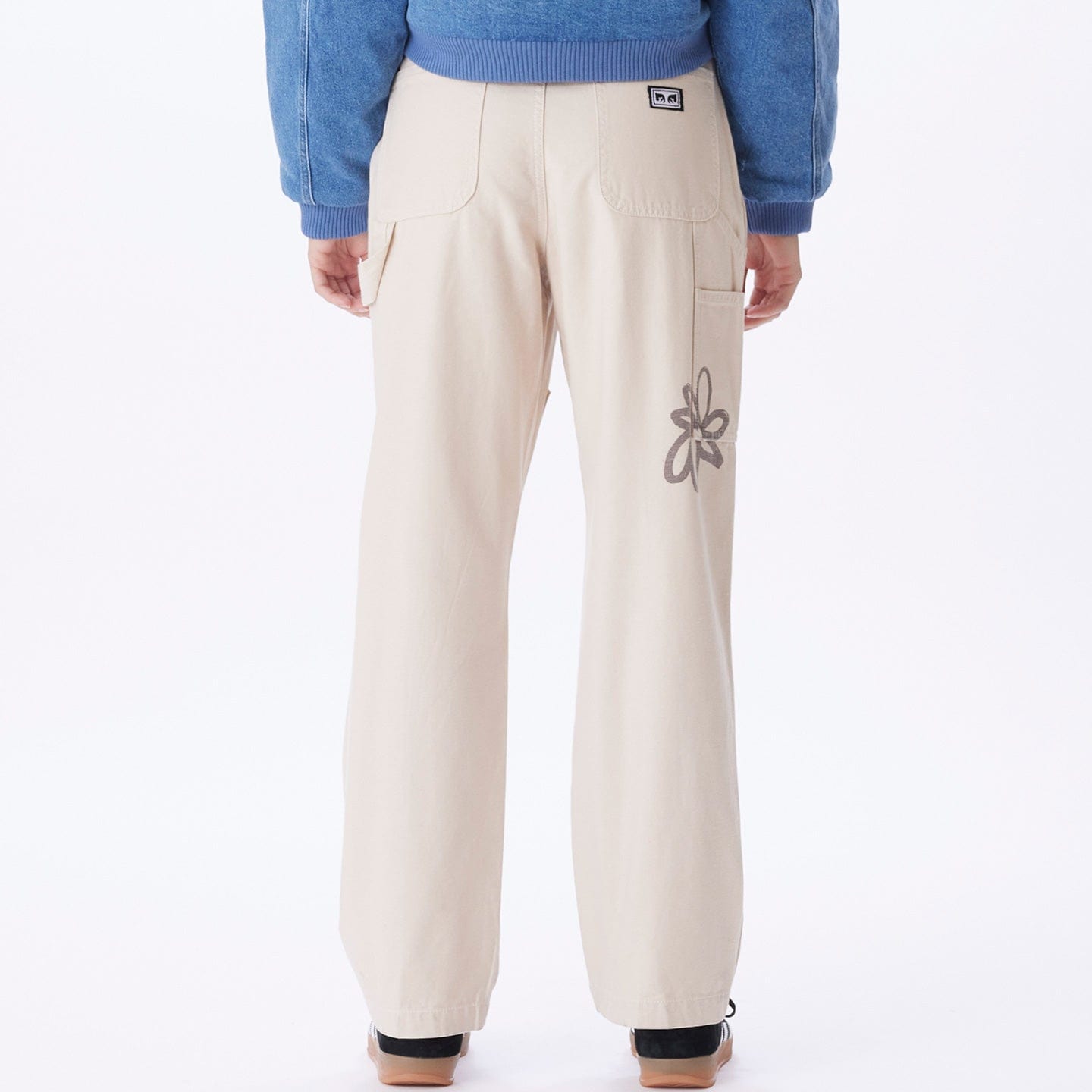 obey pantaloni BIG TIMER TWILL PRINTED CARPENTER PANT