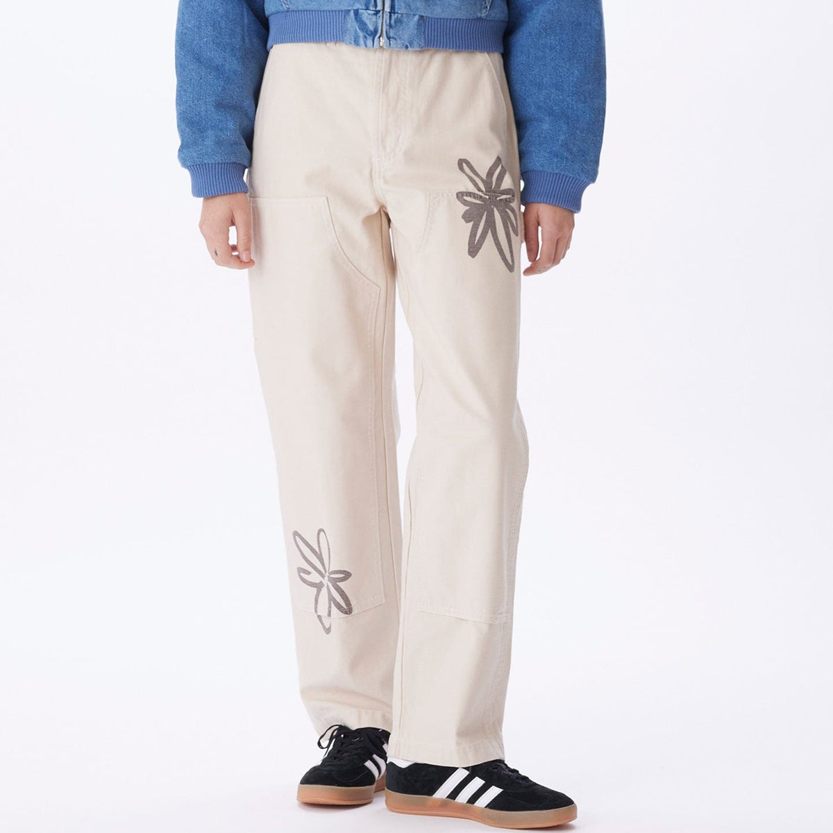 obey pantaloni BIG TIMER TWILL PRINTED CARPENTER PANT