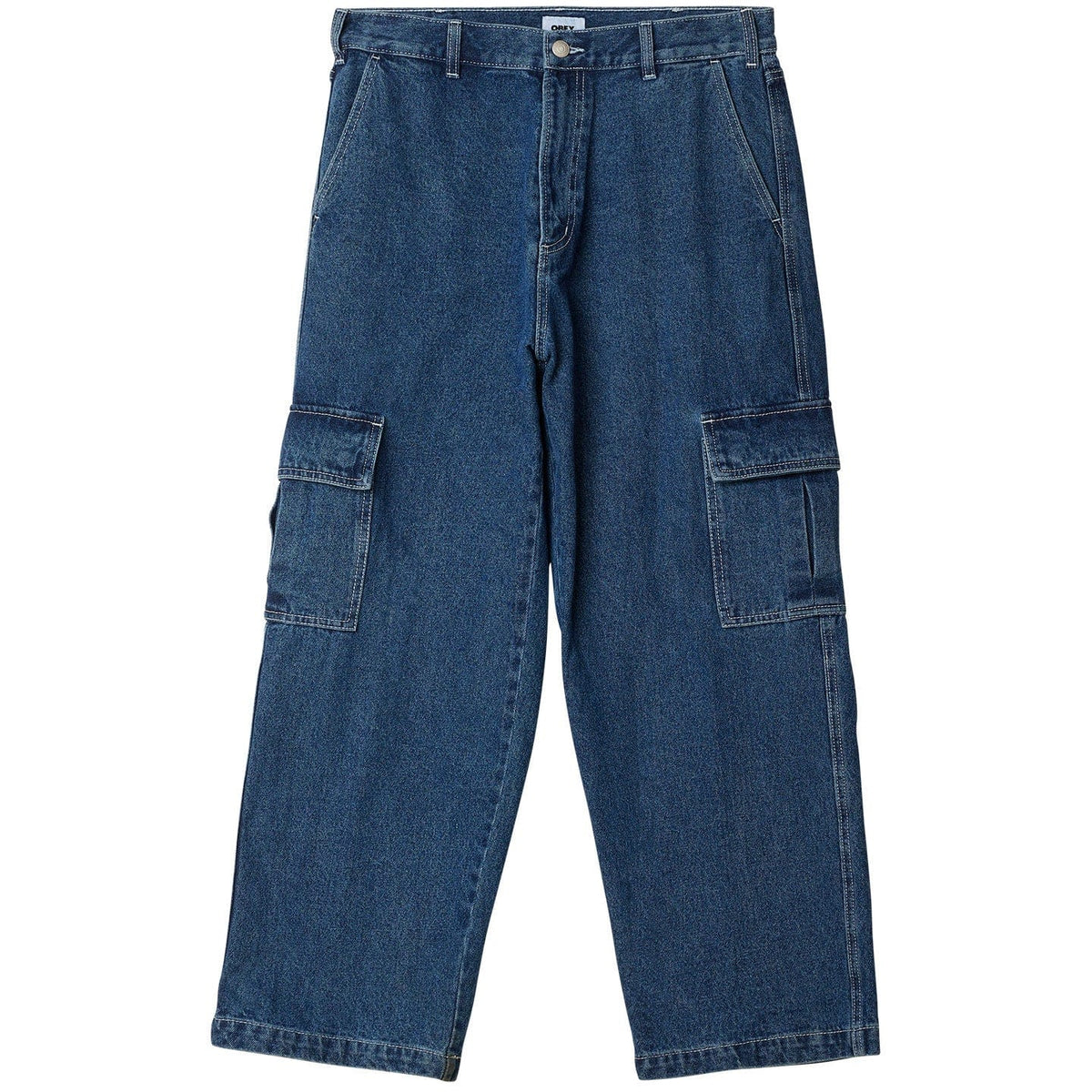 obey pantaloni BIG WIG CARGO DENIM PANT