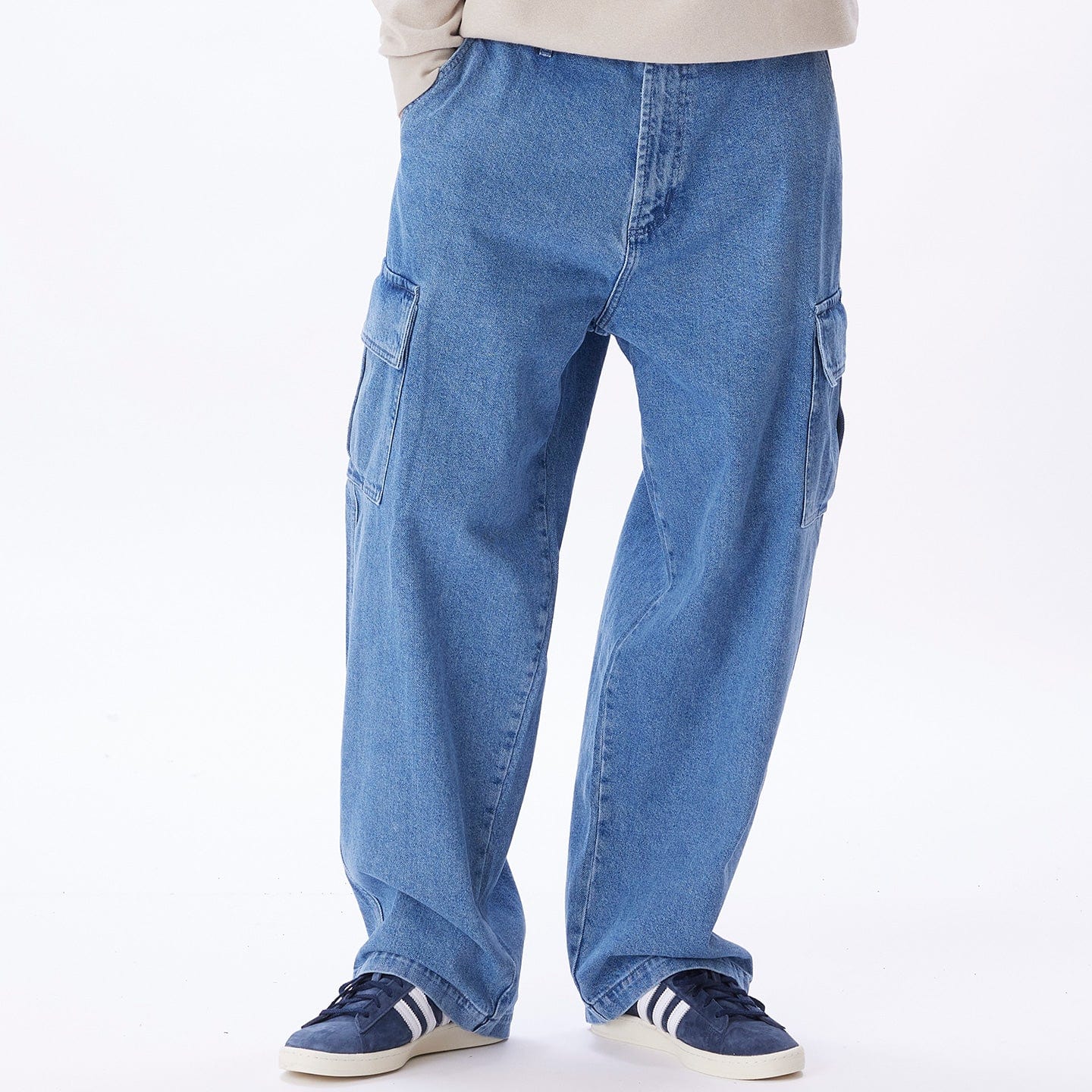 obey pantaloni BIG WIG CARGO DENIM PANT