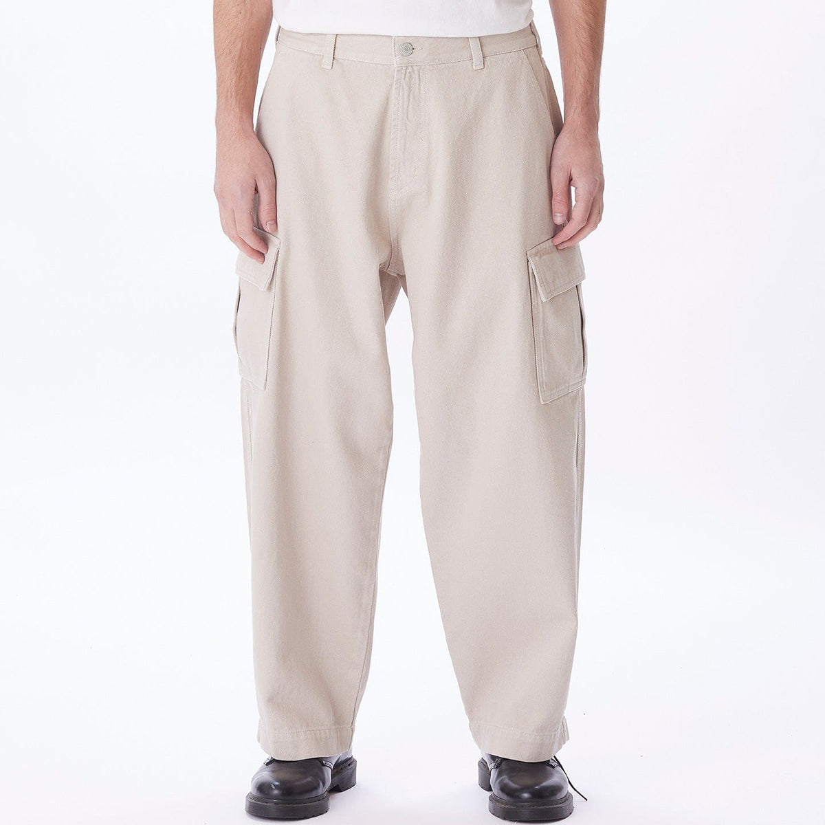 obey pantaloni BIG WIG CARGO DENIM PANT