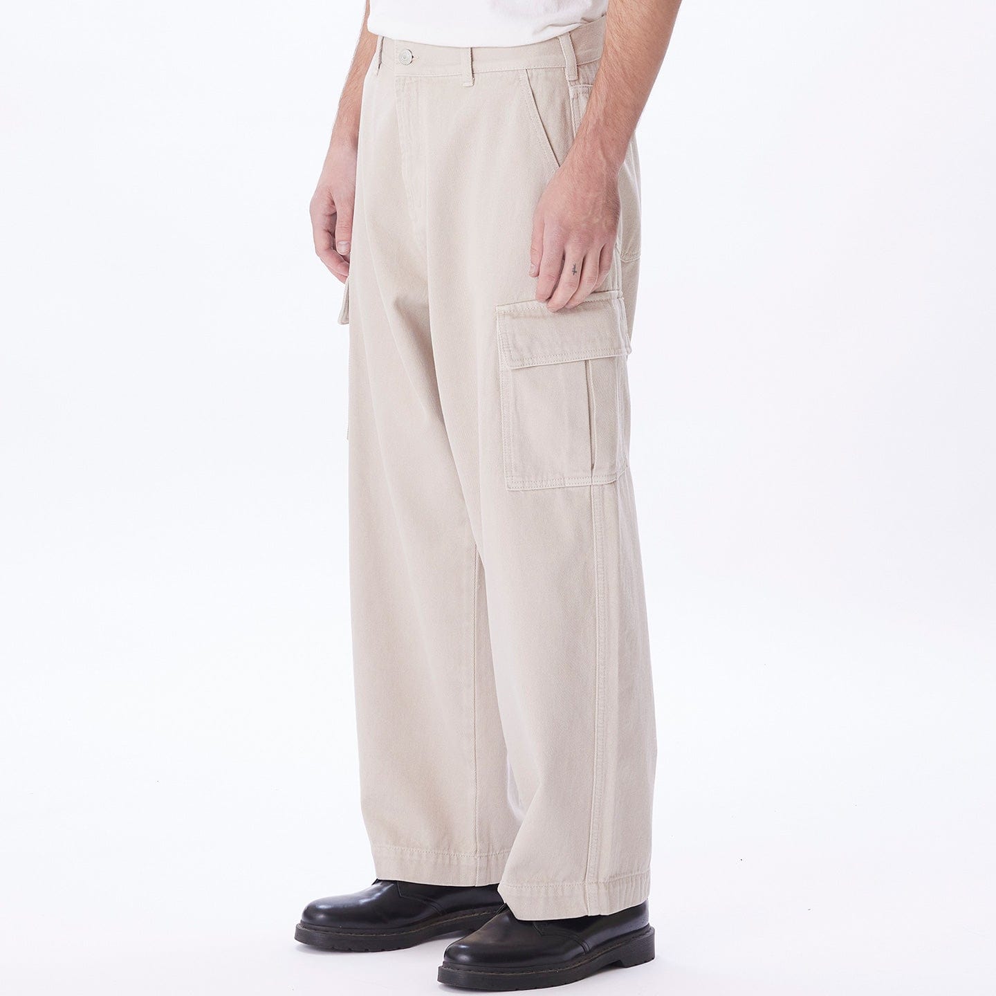 obey pantaloni BIG WIG CARGO DENIM PANT