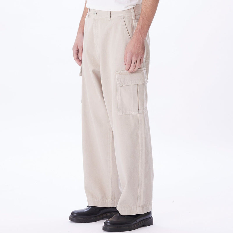 obey pantaloni BIG WIG CARGO DENIM PANT