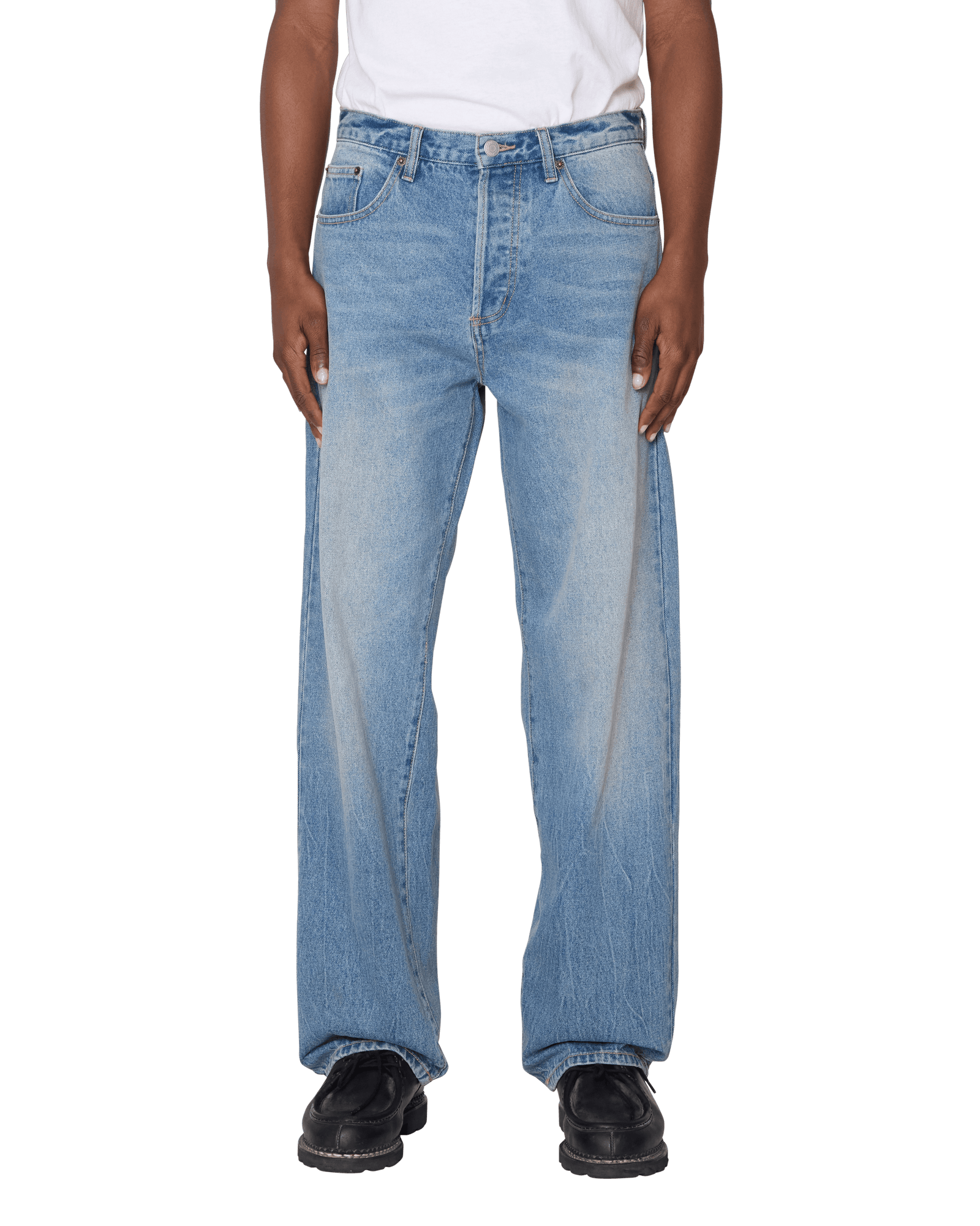 obey pantaloni Boxcar Straight Leg Denim