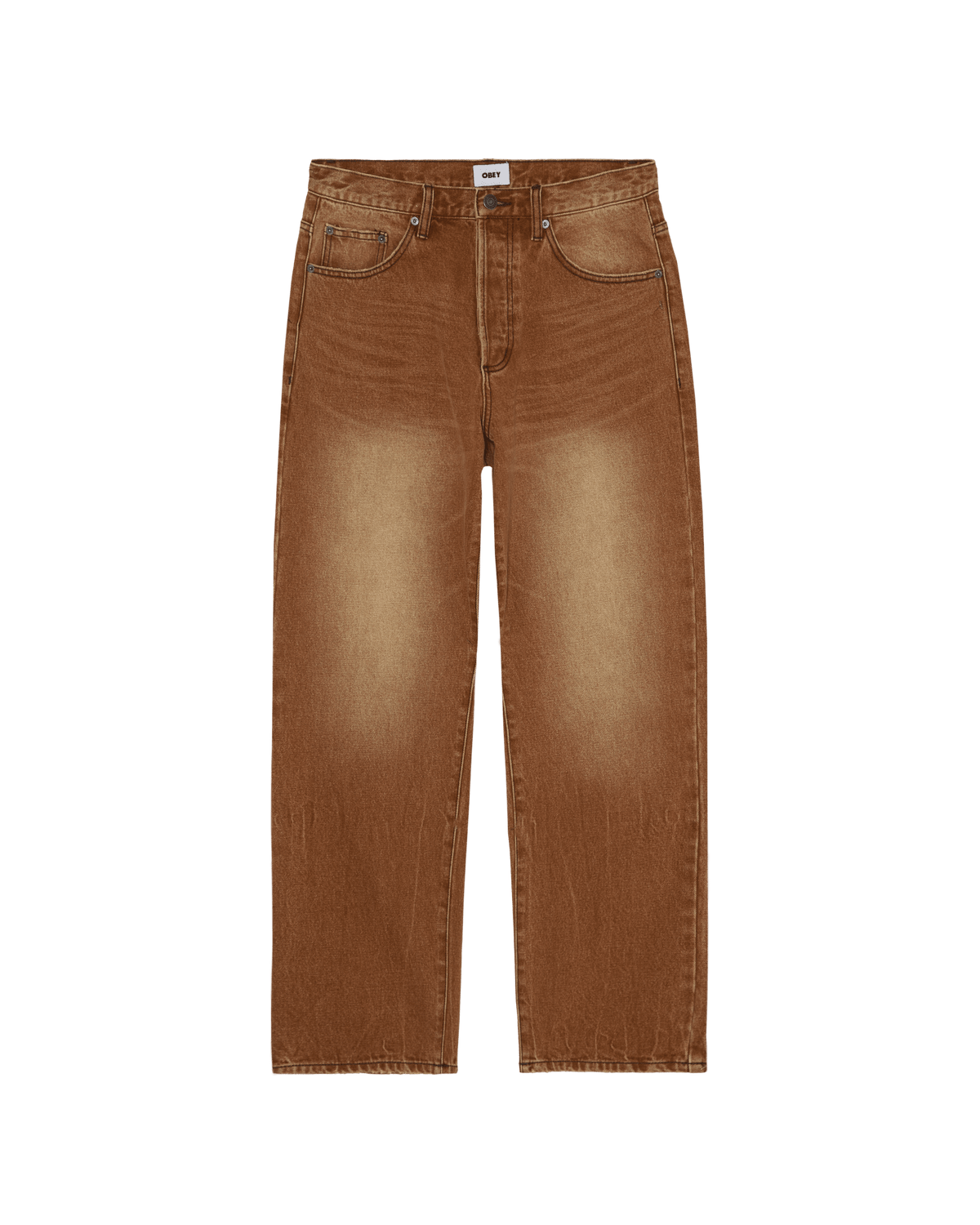 obey pantaloni Boxcar Straight Leg Denim