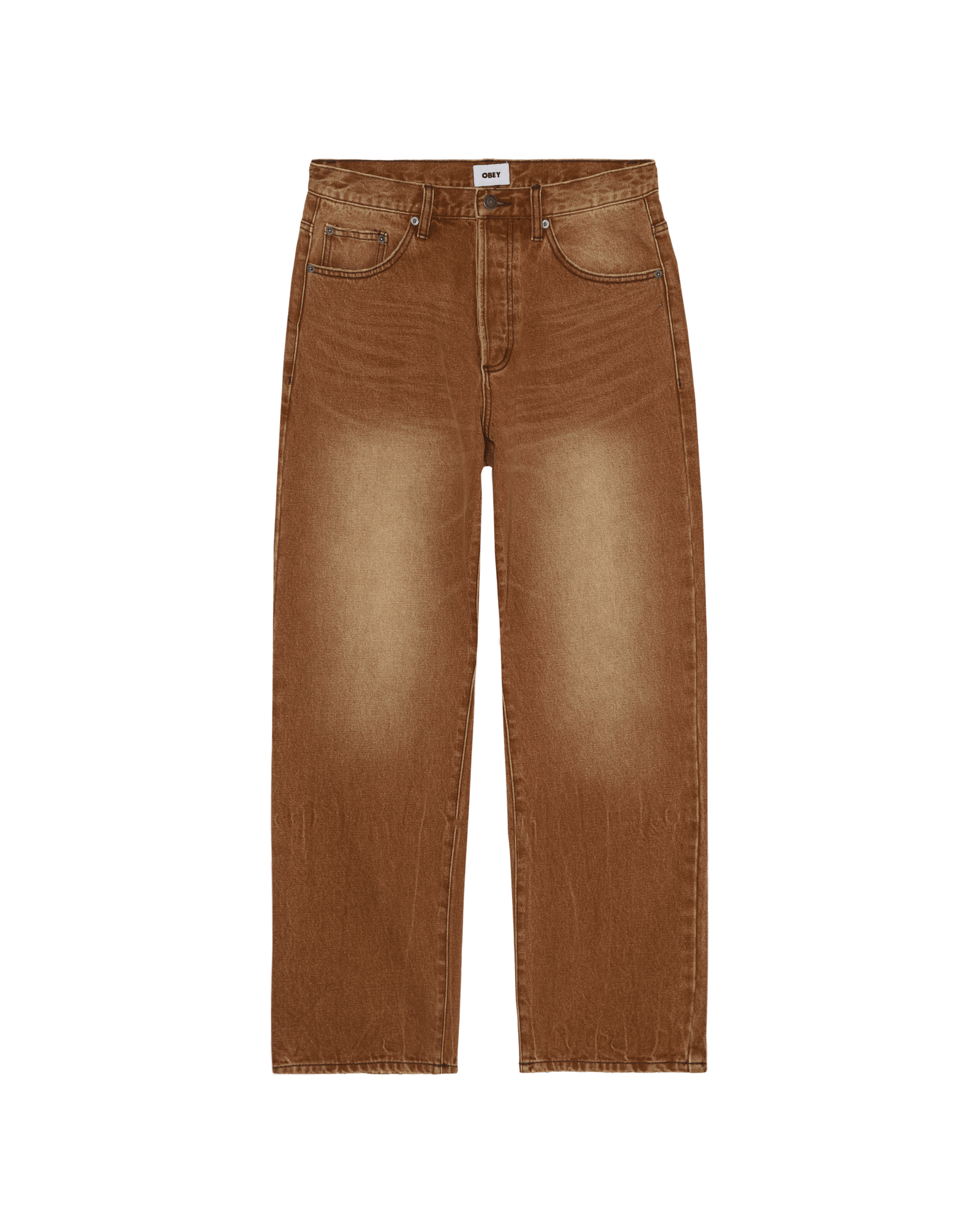 obey pantaloni Boxcar Straight Leg Denim