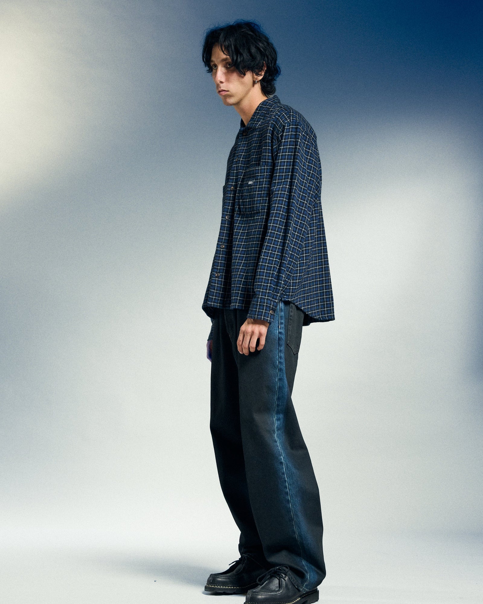 obey pantaloni Classic Baggy Spray Denim