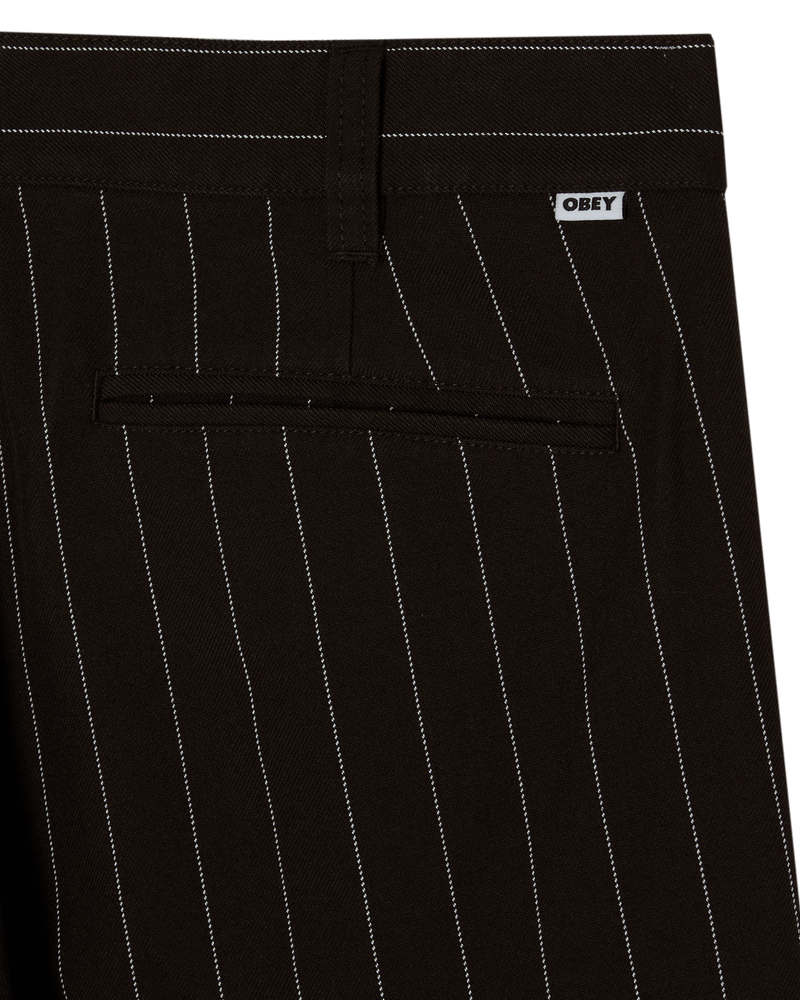 obey pantaloni Dean Stripe Pleated Pant