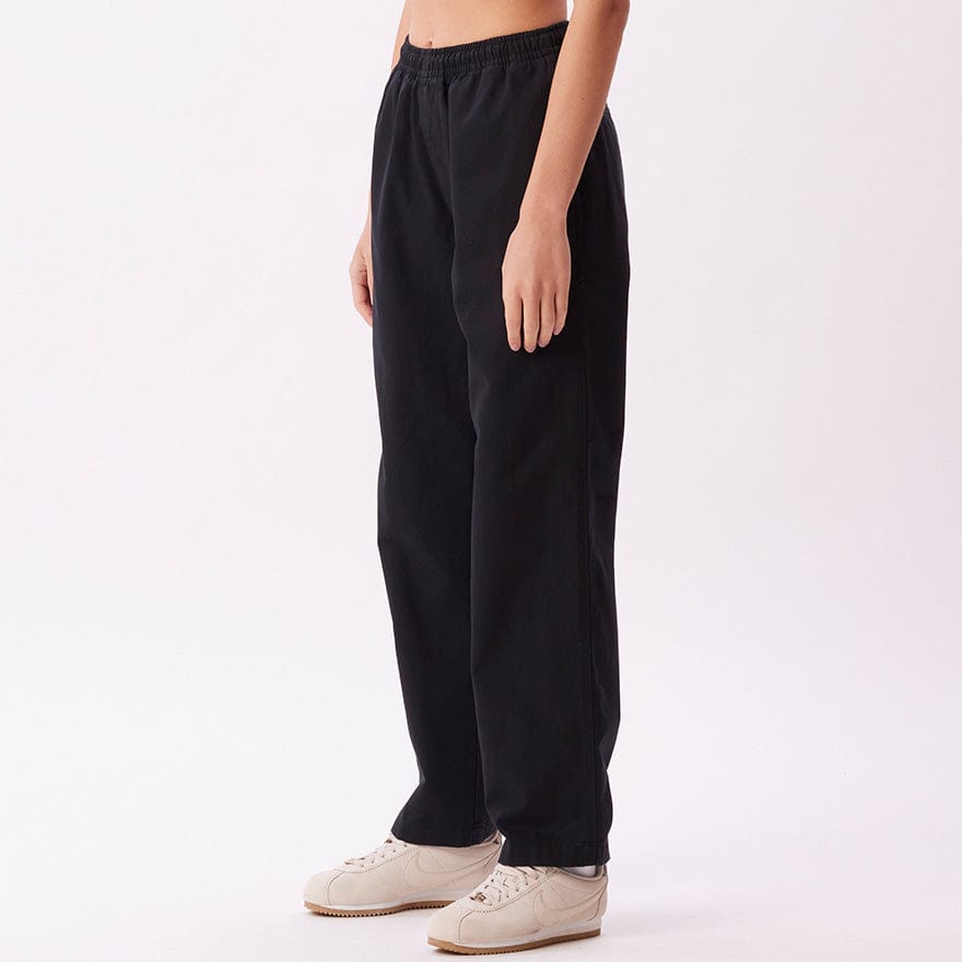 obey pantaloni EASY TWILL PANT - BLACK