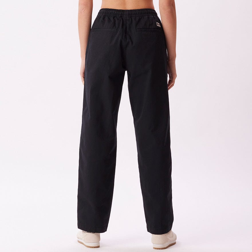 obey pantaloni EASY TWILL PANT - BLACK