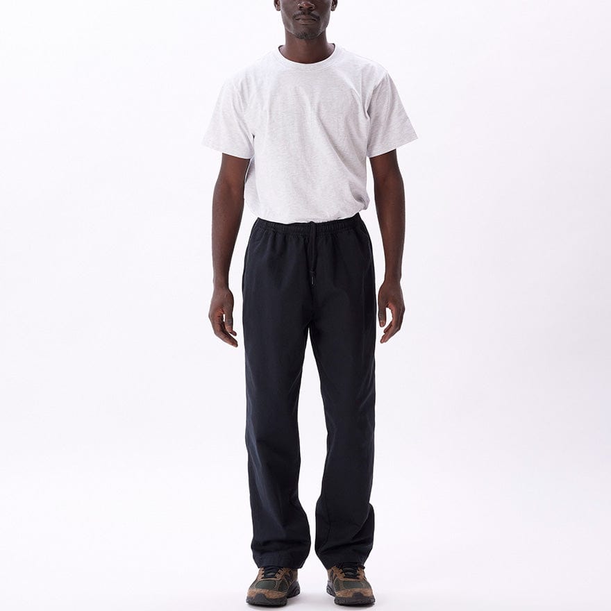 obey pantaloni EASY TWILL PANT - BLACK