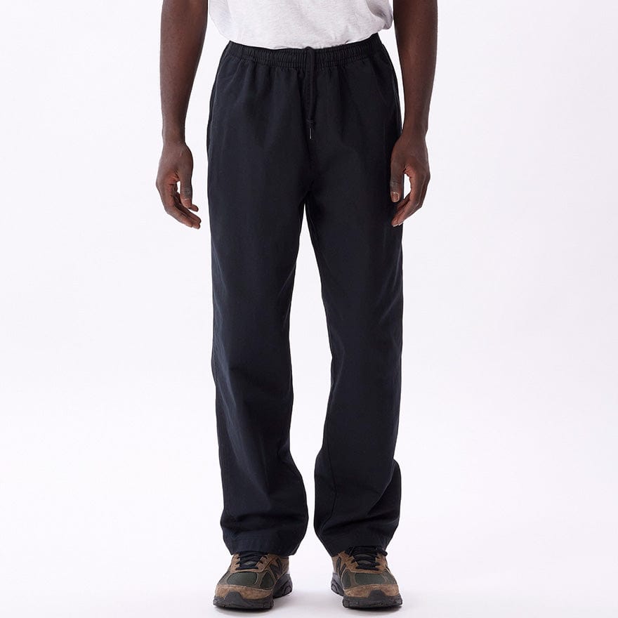 obey pantaloni EASY TWILL PANT - BLACK