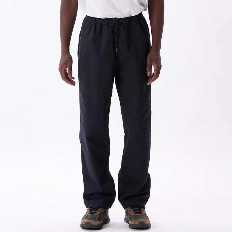 obey pantaloni EASY TWILL PANT - BLACK