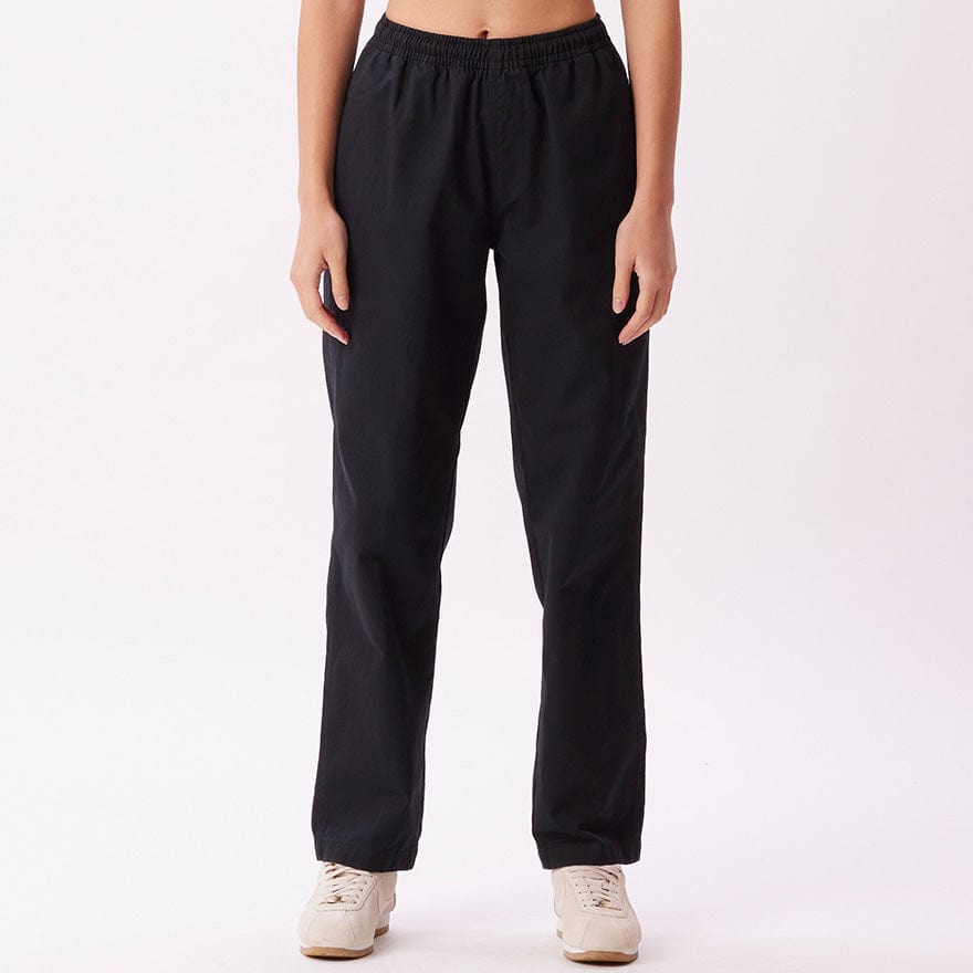 obey pantaloni EASY TWILL PANT - BLACK
