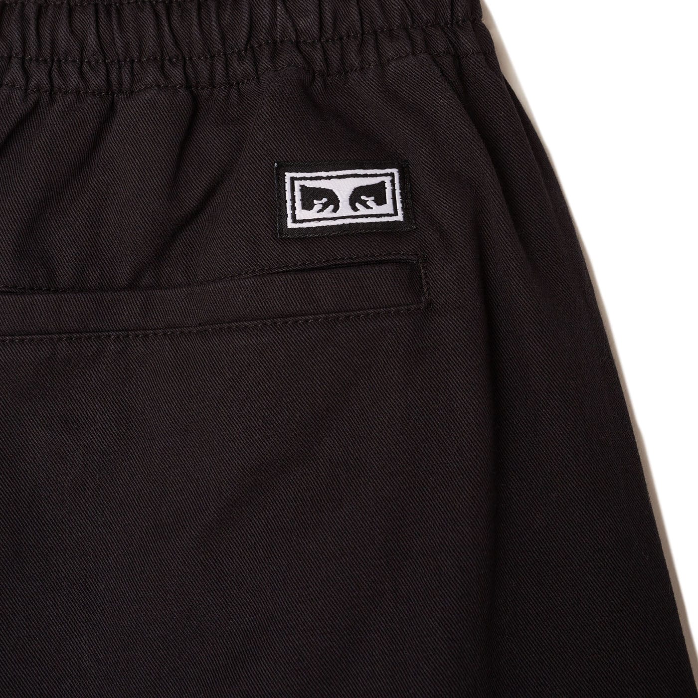 obey pantaloni EASY TWILL PANT - BLACK