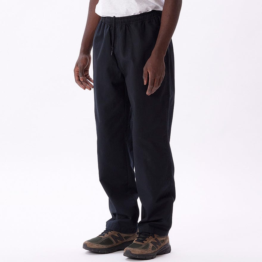 obey pantaloni EASY TWILL PANT - BLACK