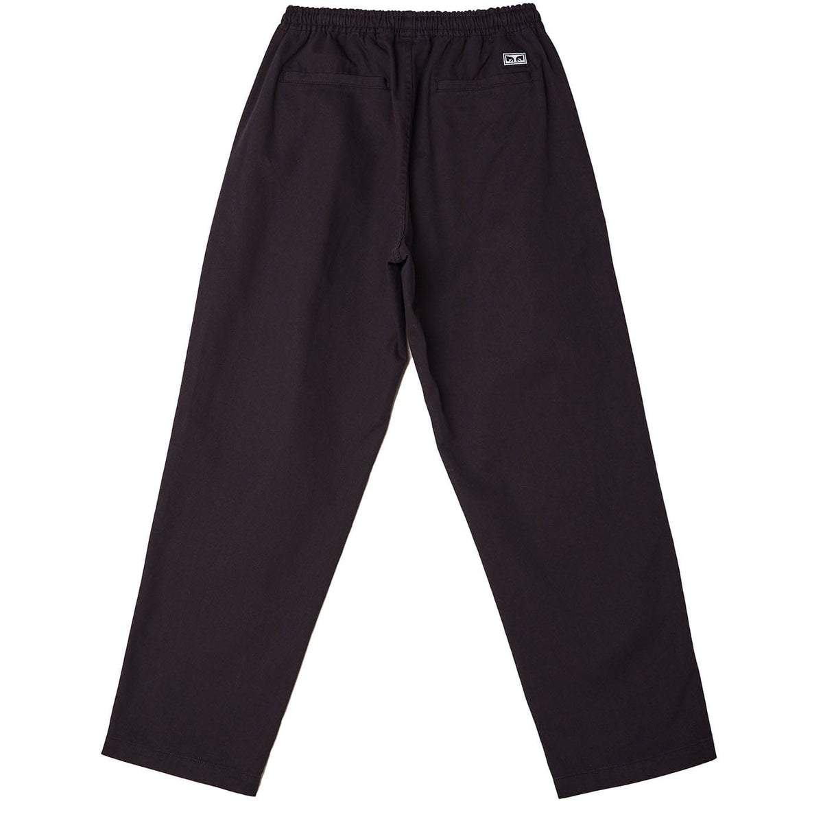 obey pantaloni EASY TWILL PANT - BLACK