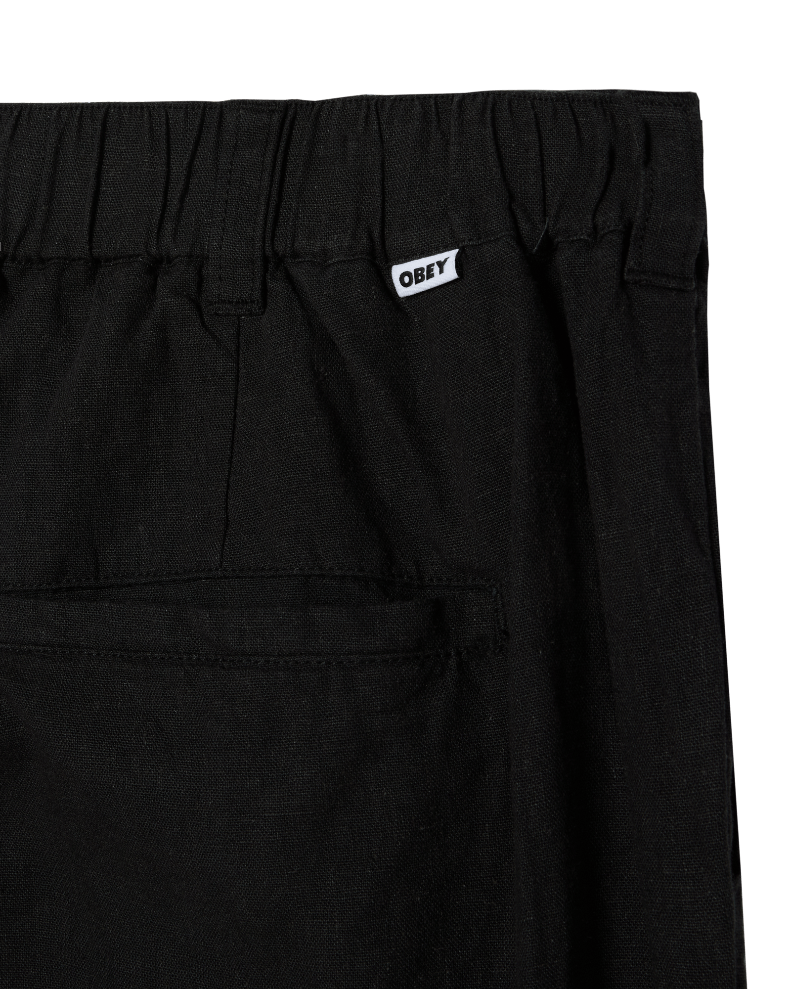 obey pantaloni Foster Pleated Linen Pant