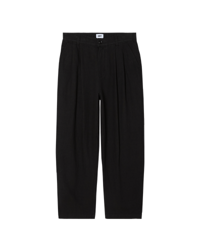 pantaloni obey FOSTER PLEATED LINEN PANT