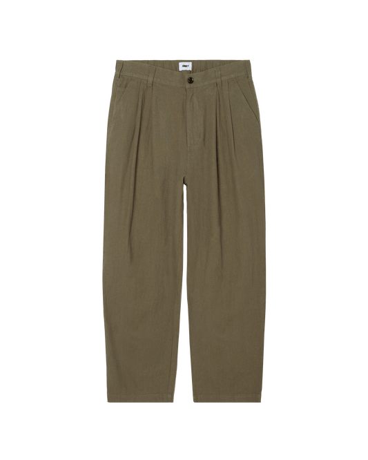 obey Foster Pleated Linen Pant foto 1
