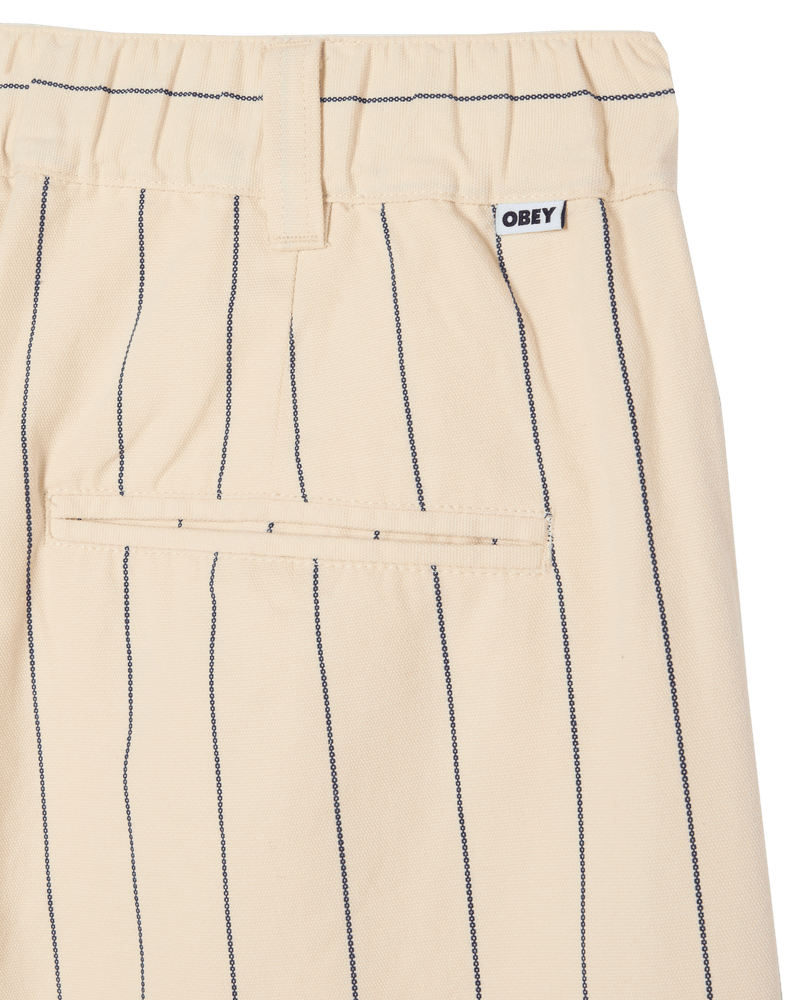 obey pantaloni Foster Pleated Stripe Pant