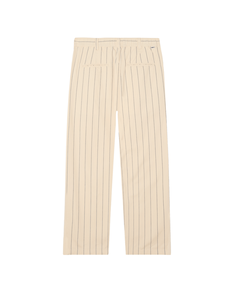obey pantaloni Foster Pleated Stripe Pant