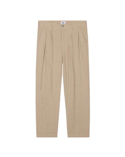 pantaloni obey FUBAR LINEN PLEATED PANT