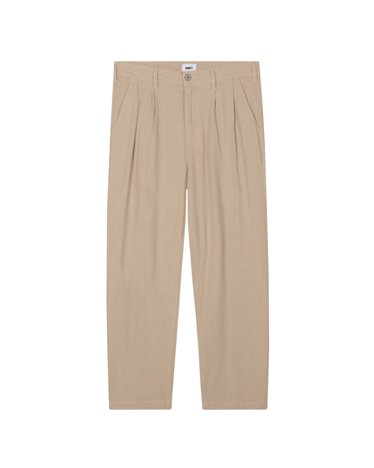 obey pantaloni Fubar Linen Pleated Pant