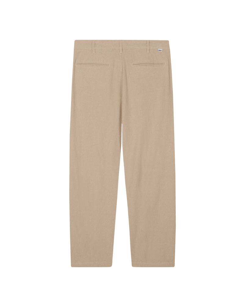 obey pantaloni Fubar Linen Pleated Pant