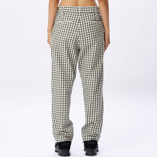 Obey pantaloni FUBAR PLEATED PLAID PANT - Main Image
