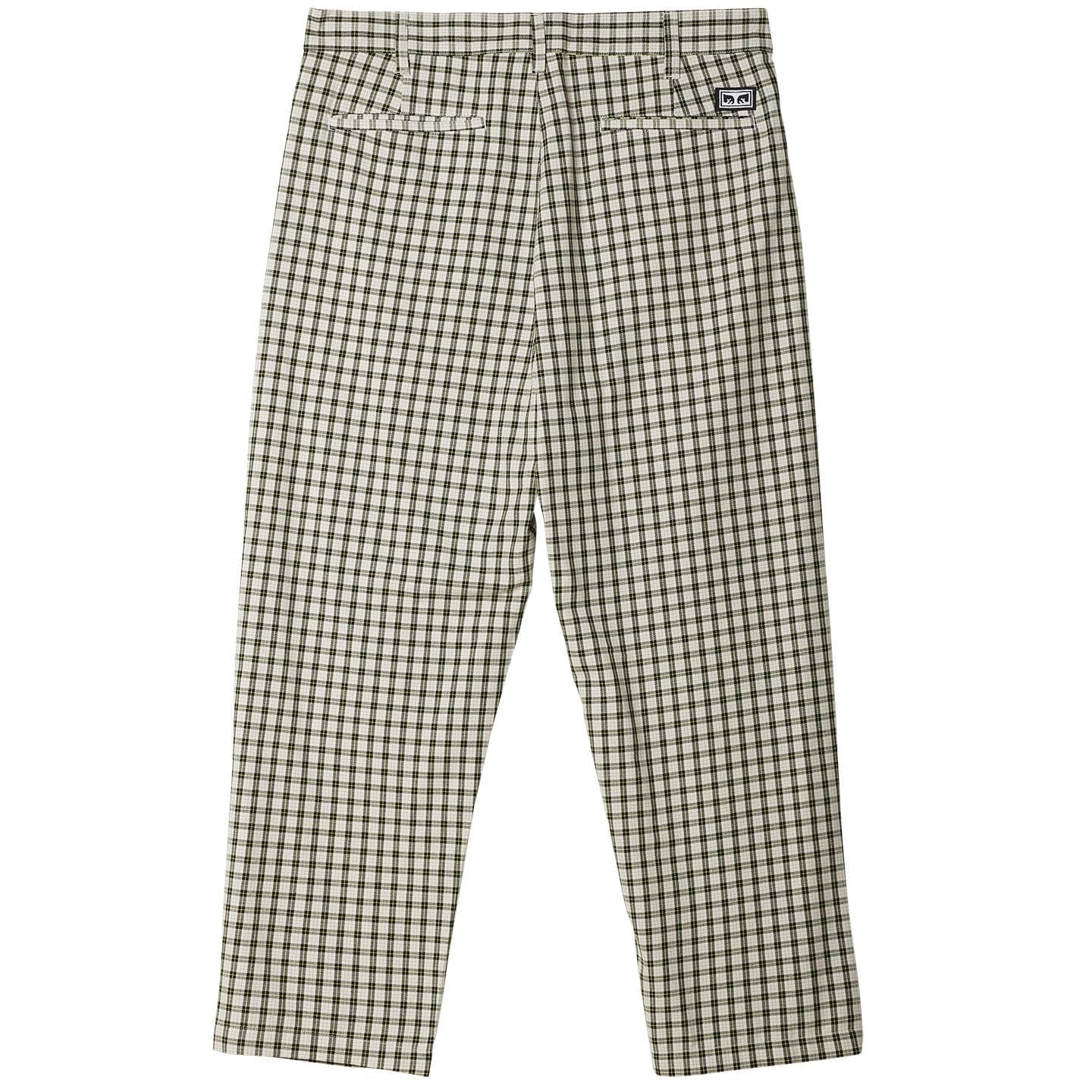 obey pantaloni FUBAR PLEATED PLAID PANT