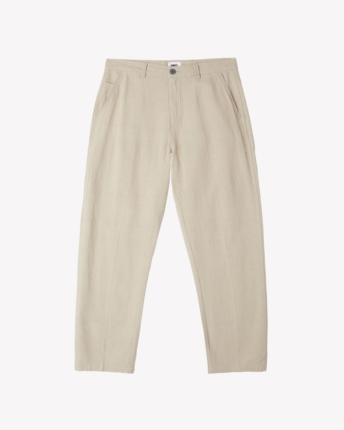 obey pantaloni Hardwork Linen Carpenter Pant