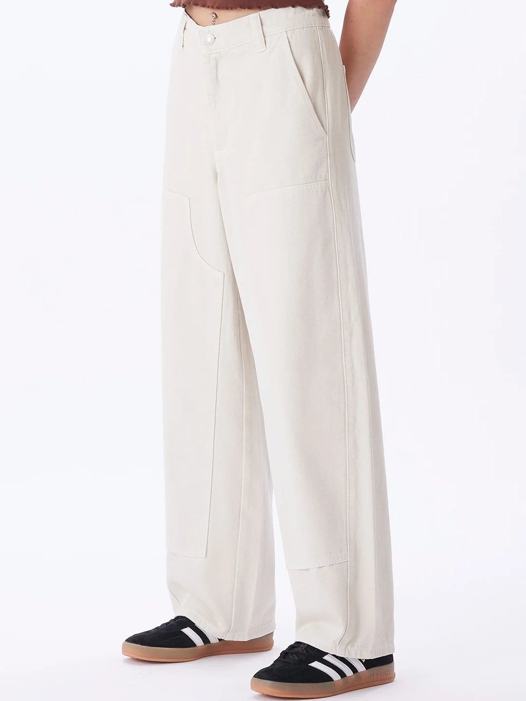 obey pantaloni LEAH BAGGY DENIM PANT