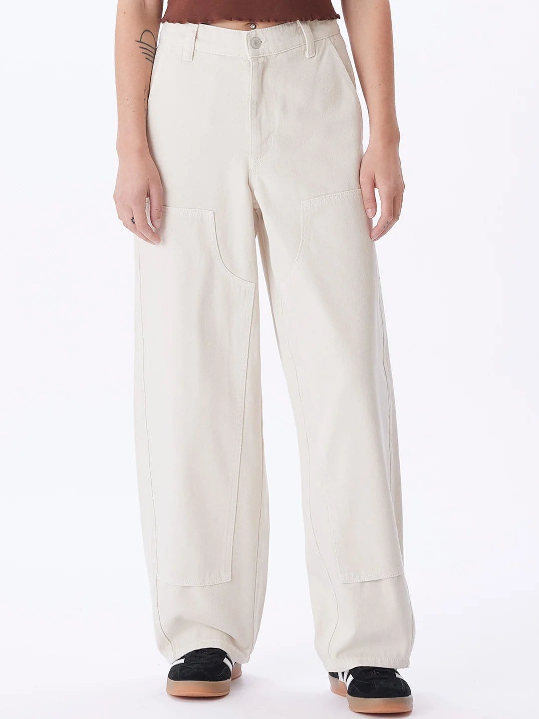 obey pantaloni LEAH BAGGY DENIM PANT