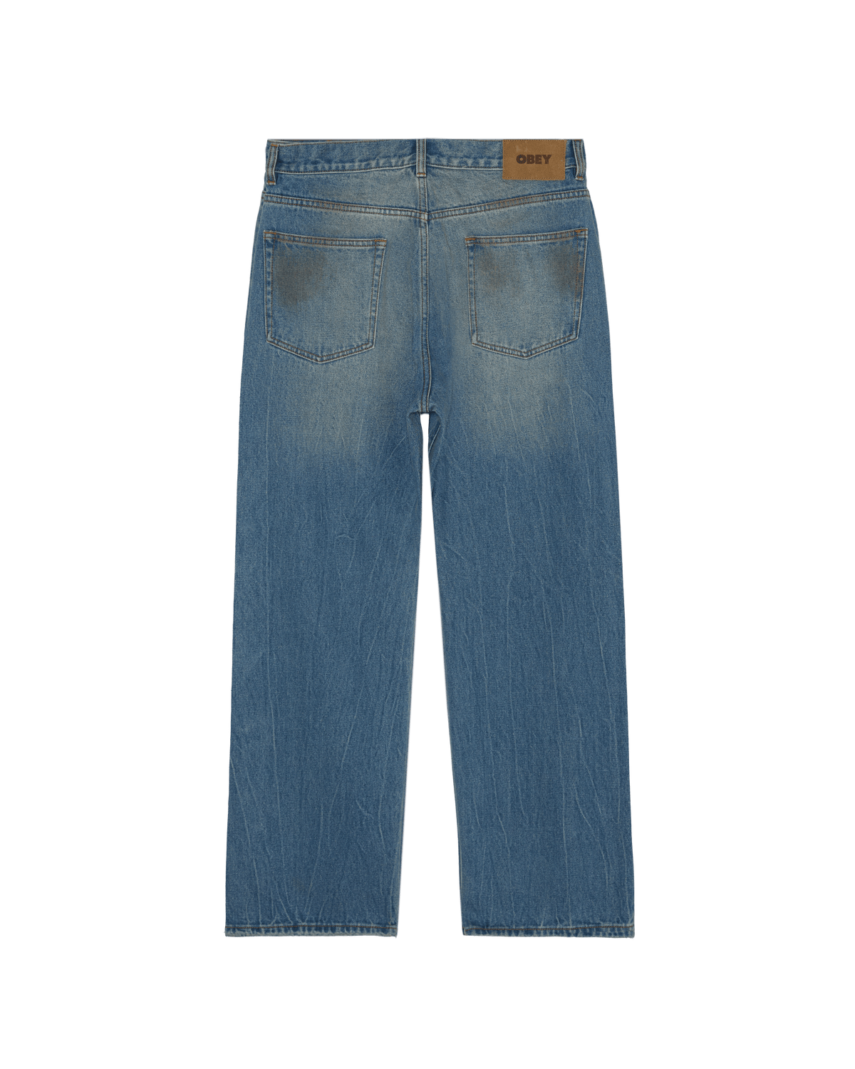 obey pantaloni Nelson Straight Leg Denim
