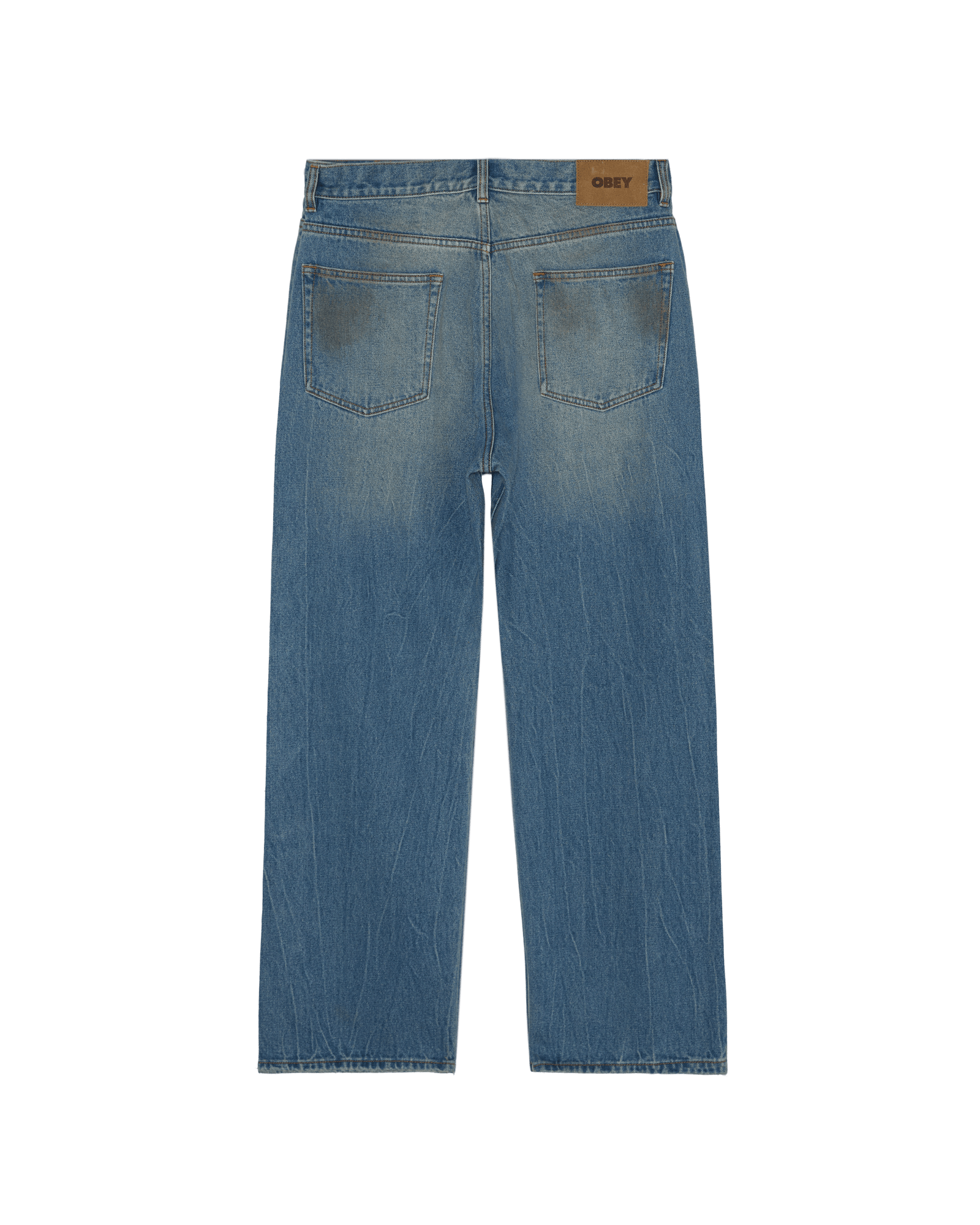 obey pantaloni Nelson Straight Leg Denim