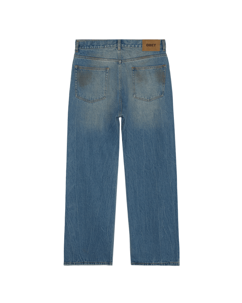 obey pantaloni Nelson Straight Leg Denim