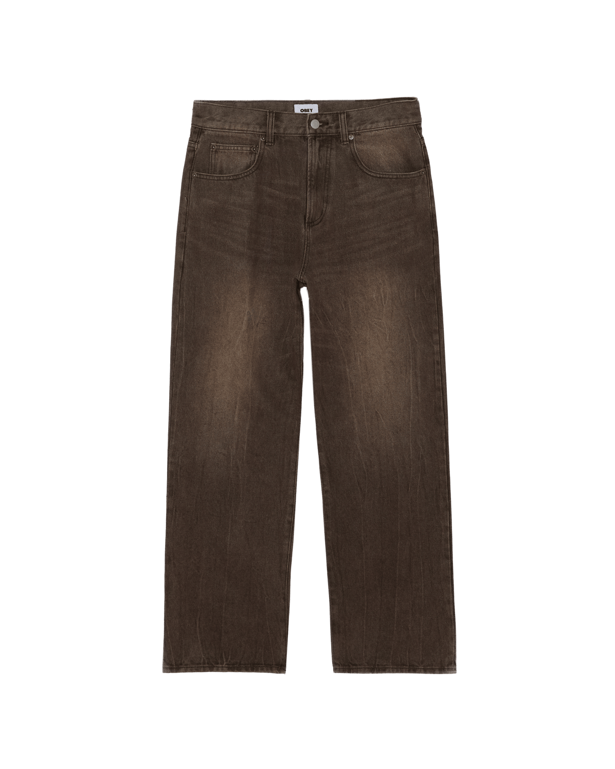 obey pantaloni Nelson Straight Leg Denim