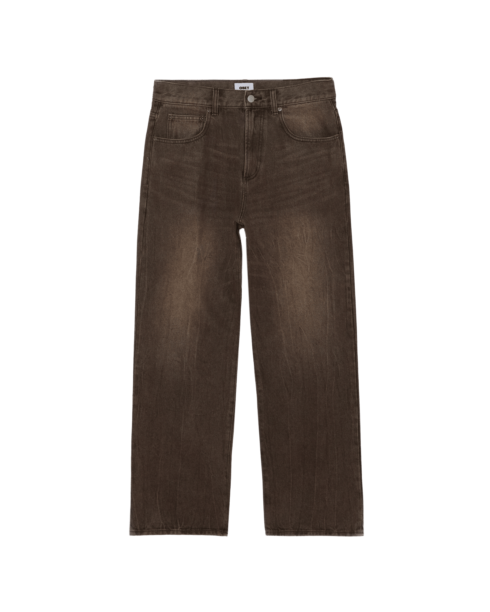 obey pantaloni Nelson Straight Leg Denim