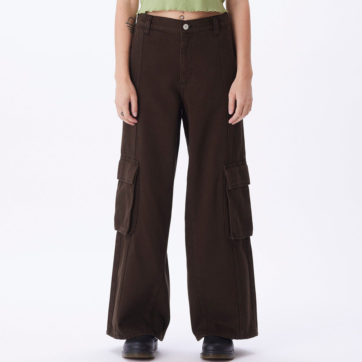 obey pantaloni SEARCH CARGO DENIM PANT