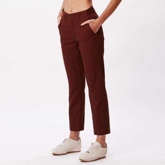 obey STRAGGLER FLOODED PANTS - SEPIA BROWN foto 8