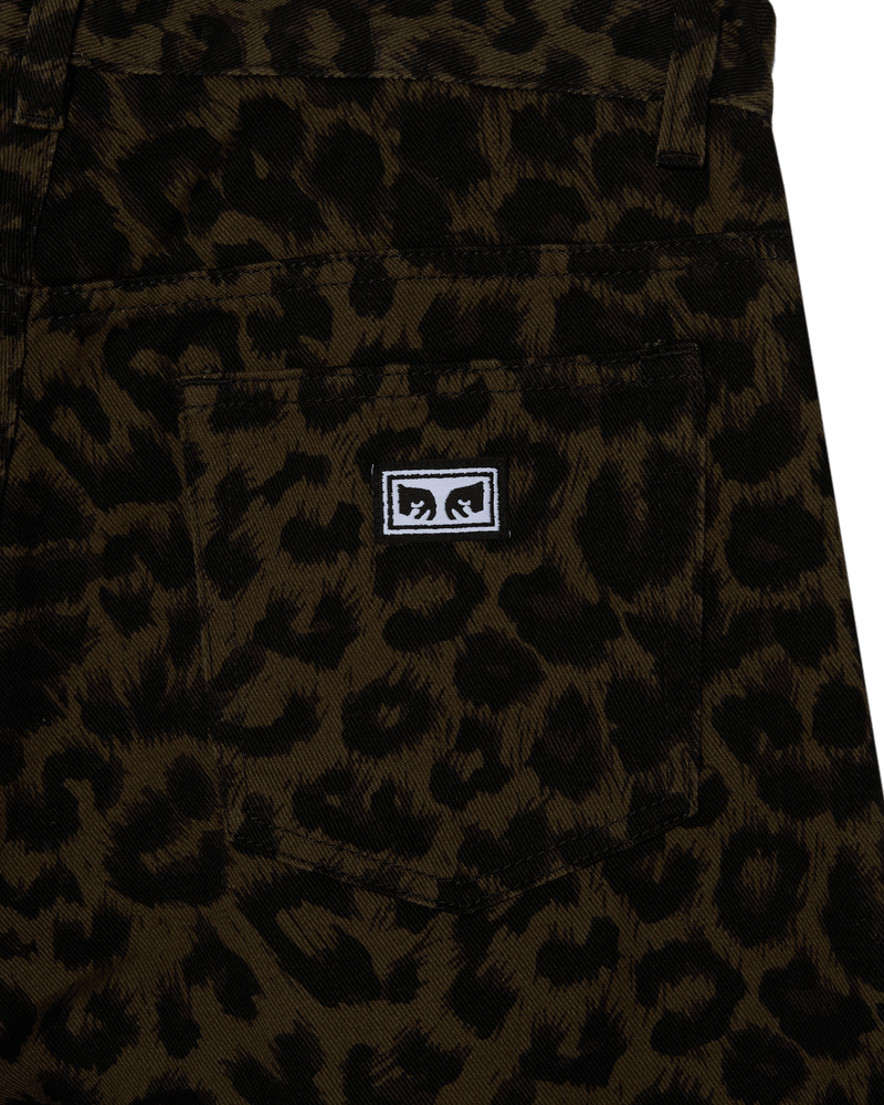 obey pantaloni Studded Boxcar Straight Leg Denim