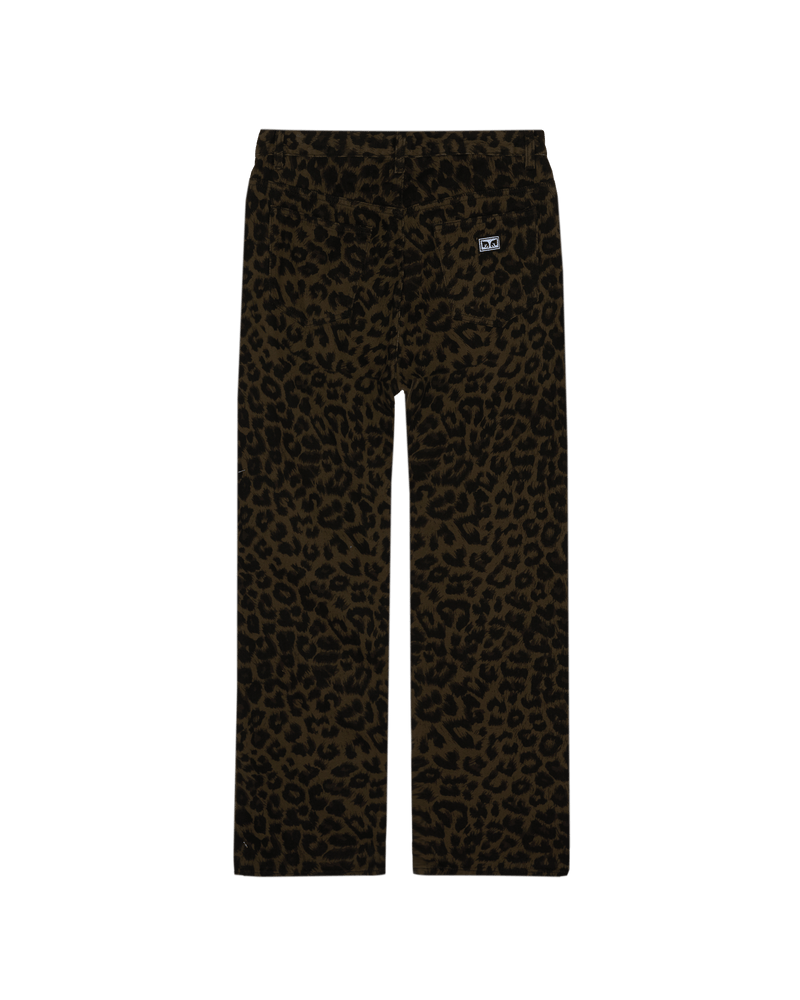 obey pantaloni Studded Boxcar Straight Leg Denim