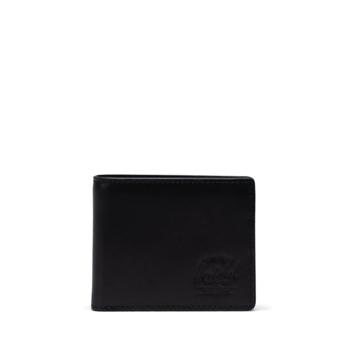 portafogli herschel HANK LEATHER RFID - BLACK
