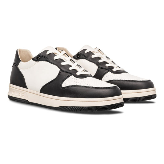 clae MALONE - BLACK LEATHER OFF-WHITE foto 3