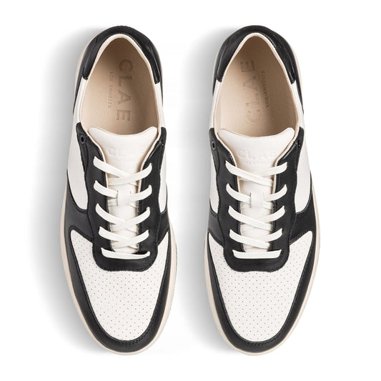 clae MALONE - BLACK LEATHER OFF-WHITE foto 5