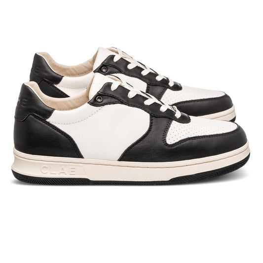 clae MALONE - BLACK LEATHER OFF-WHITE foto 1